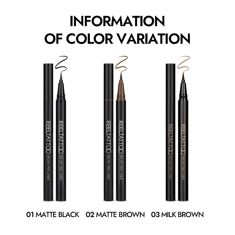 Reel-Tattoo Brush Tip Pen Eyeliner (3 colors) – merythod_sg